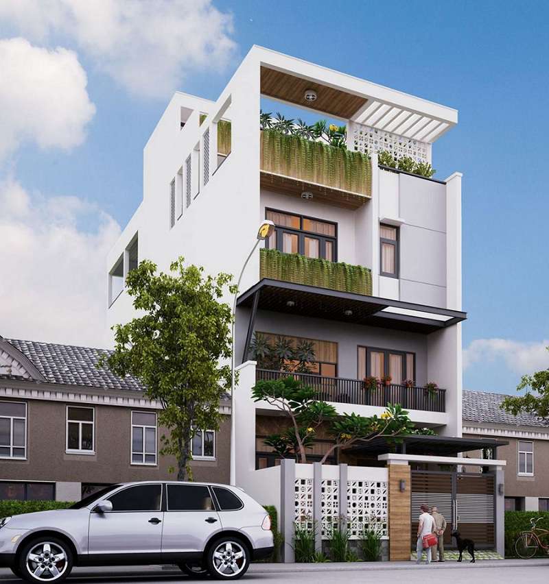 biet thu pho hien dai 180m2 4