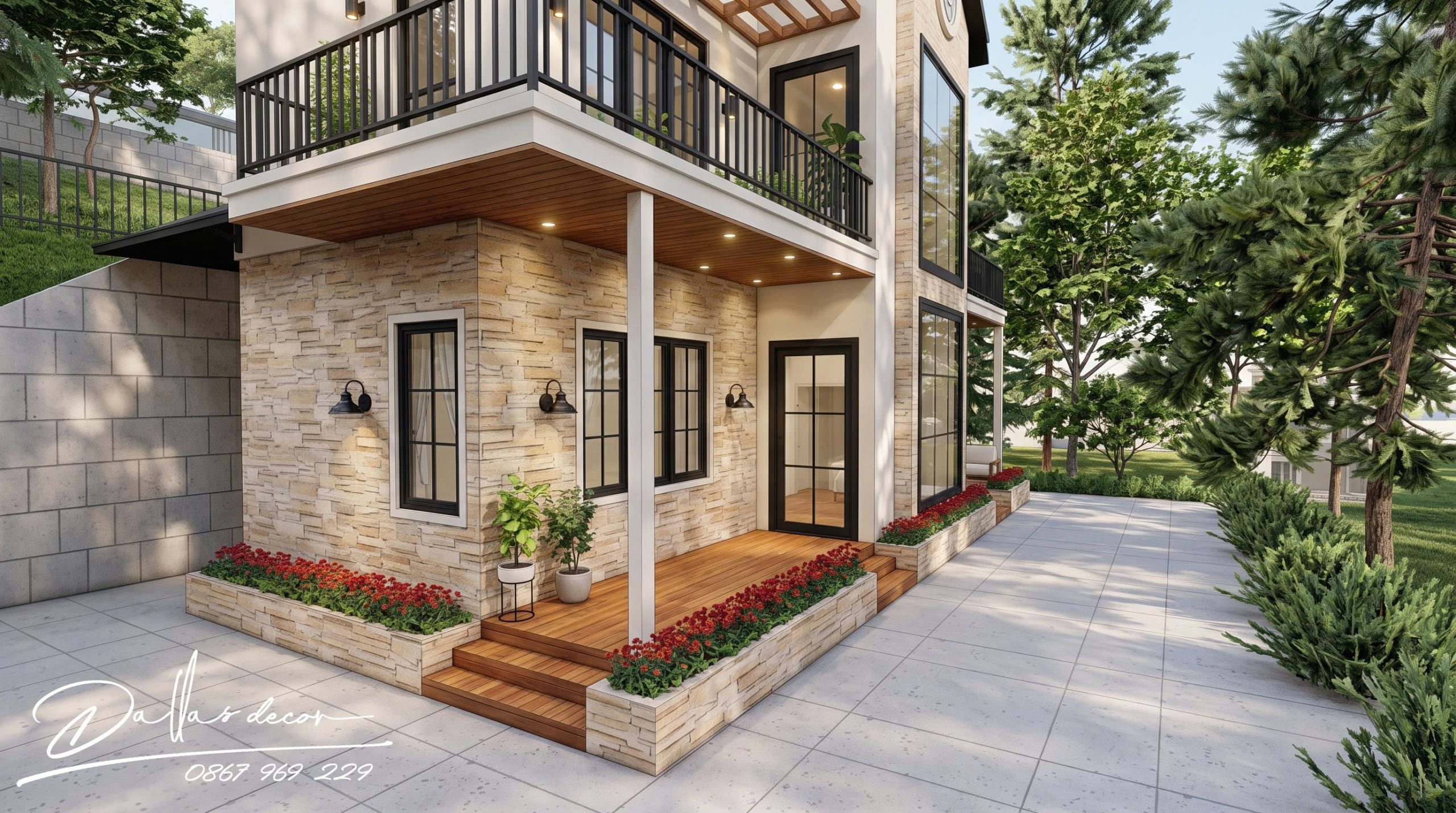 THIẾT KẾ & THI CÔNG TRỌN GÓI BIỆT THỰ XUÂN THỌ – PHONG CÁCH FARM HOUSE 7 7 1 scaled